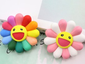 Molde silicona blanco margarita sonriente